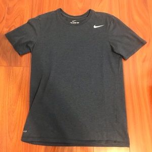 Nike Dri Fit Men Small Navy Blue T Shirt